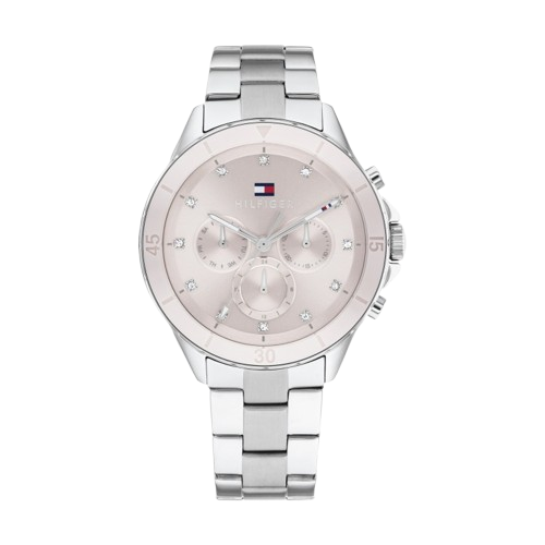 Rrelógio Tommy Hilfiger Mellie Blush Ceramic Silver