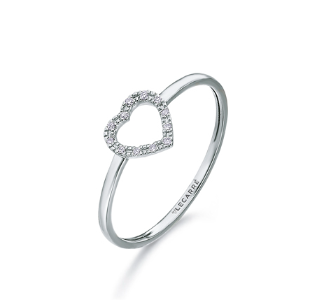 Anel Joalharia 18kl Lecarre com diamante